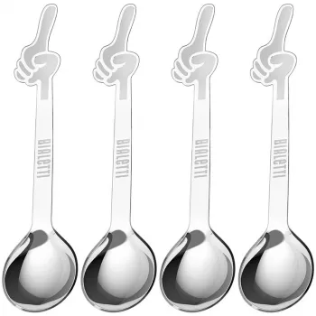 Cucchiaini da caffè Bialetti DCDESIGN15 Acciaio inossidabile 4 pezzi