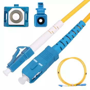 Patch cord Extralink SC/UPC a LC/UPC Singlemode G.657.A1 FTTH 3mm, 1 m, giallo