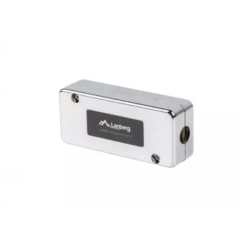 Presa di rete LANBERG PLC-6SL1-S, Cat6 S/FTP (S-STP), argento, 82×35×23 mm