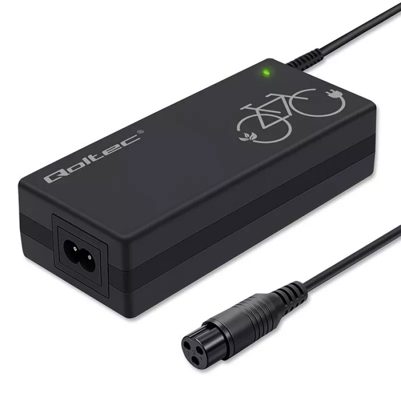 Caricabatterie QOLTEC per e-bike 36V 42V 2A 3P GX16