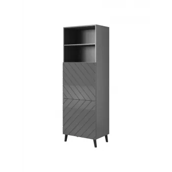 Armadio contenitore cama meble ABETO 60×40×176,5 cm grafite/grafite lucido