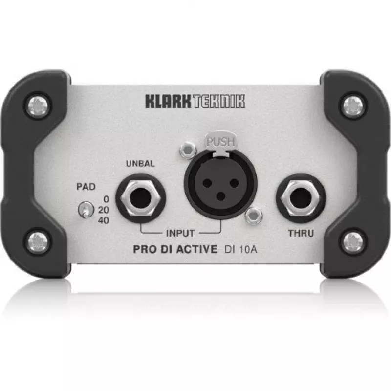 DI-Box attiva Klark Teknik DI 10A 1 canale con alimentazione phantom 48V