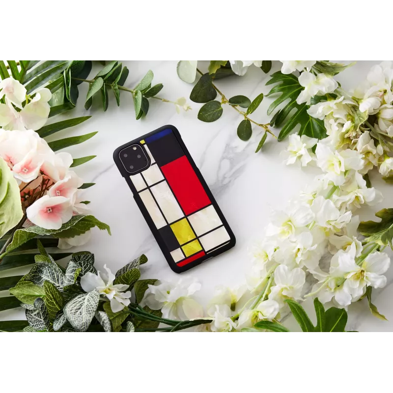 Custodia per smartphone iKins per iPhone 11 Pro Max – Mondrian nero custodia protettiva