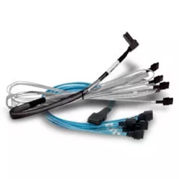 Cavo SAS BROADCOM 05-60005-00 — 1 m, x8 SFF-8654 a 2× U.2 SFF-8639