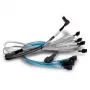 Cavo SAS BROADCOM 05-60005-00 — 1 m, x8 SFF-8654 a 2× U.2 SFF-8639