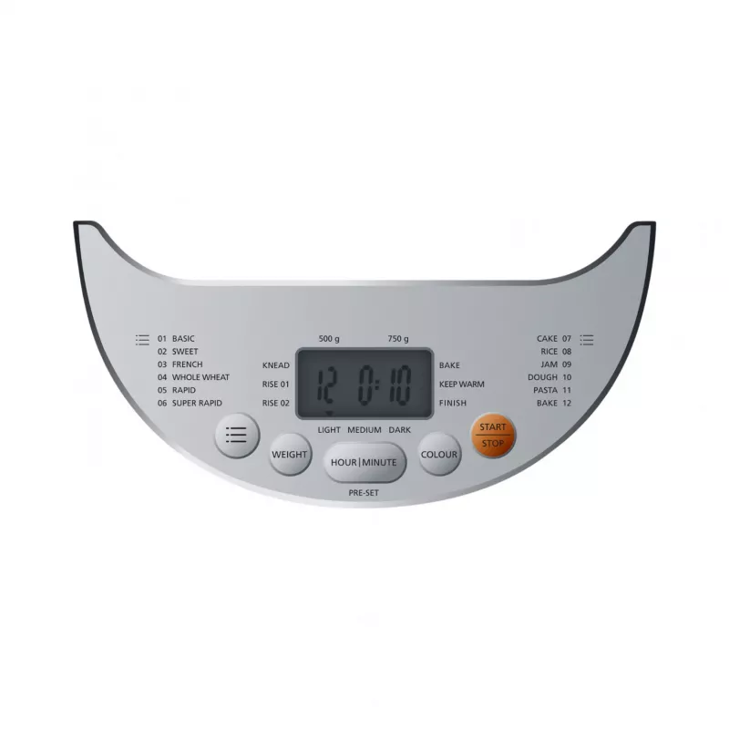 Macchina per il pane BM 3 (bianco/argento, 600 Watt, per pane fino a 750 g)