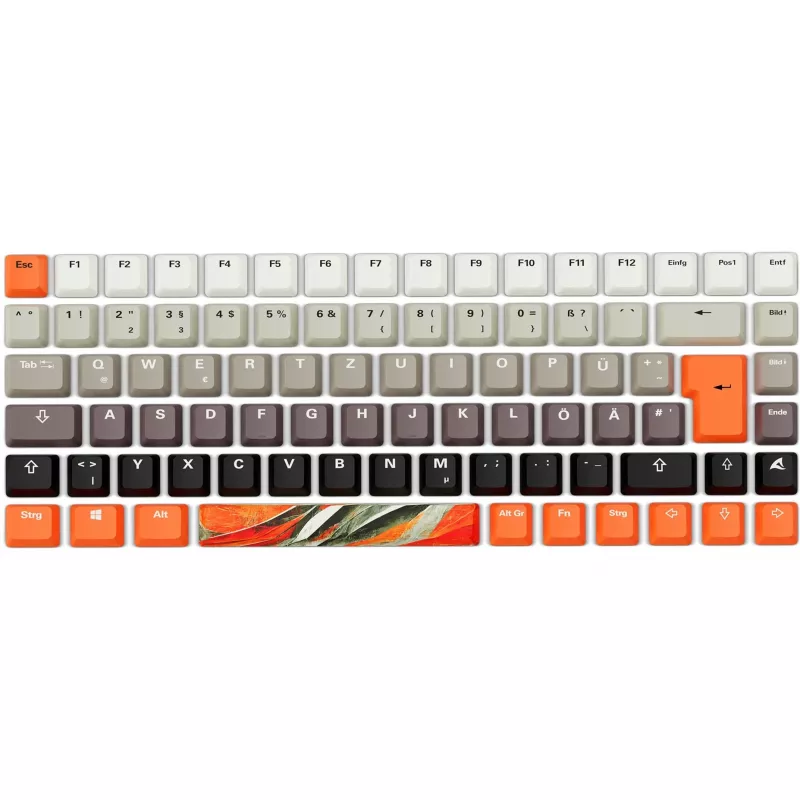 Tastiera da gaming meccanica Sharkoon SKILLER SGK50 S3 Design Bundle D6 — arancione/grigio