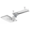 Supporto per tastiera MACLEAN MC-156 W — ripiano regolabile da sottoscrivania, carico max 5 kg