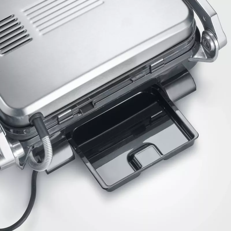 Piastra grill SEVINI Pro, KG 2395 (argento/nero, 1.800 Watt)