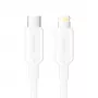 Cavo da USB-C a Lightning 3A 480Mbit/s 1 m bianco