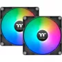 Thermaltake CT120 Reverse ARGB 120mm Ventola per case, confezione da 2, Nero