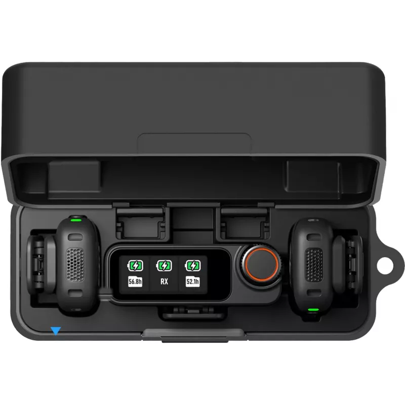 Custodia protettiva in silicone PULUZ per la custodia di ricarica del DJI Mic 3 (nera)