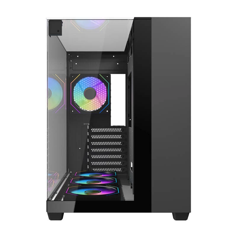 Case per computer Darkflash TH285 (nero) + 4 ventole