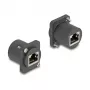 Modulo tipo D Delock RJ45 presa a presa con viti nero (88106)