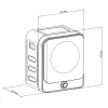 GB415 Asciugabiancheria elettrico mini 3 kg