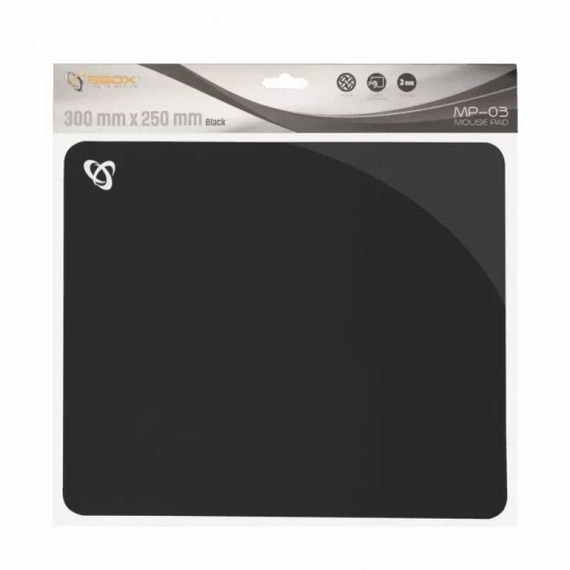 Tappetino mouse gel Sbox MP-03B nero