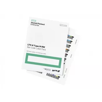 Hewlett Packard Enterprise HPE LTO-8 Ultrium RW Bar Code Label Pack - etichette con codice a barre (Q2015A)