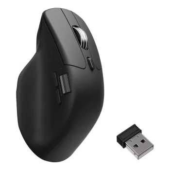 Mouse Keychron M6 per destrorsi universale — ottico, RF wireless + Bluetooth + USB-C, 30000 DPI, nero