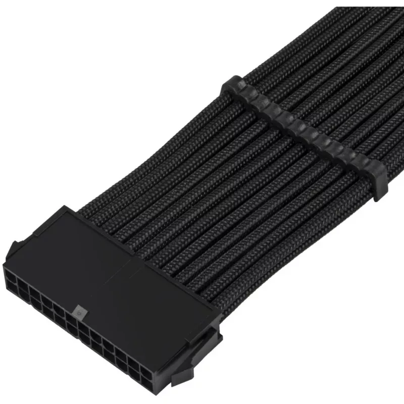 SilverStone PP07E - cavo prolunga alimentazione - ATX, 24 poli (M) a ATX, 24 poli (F) - 30 cm - nero