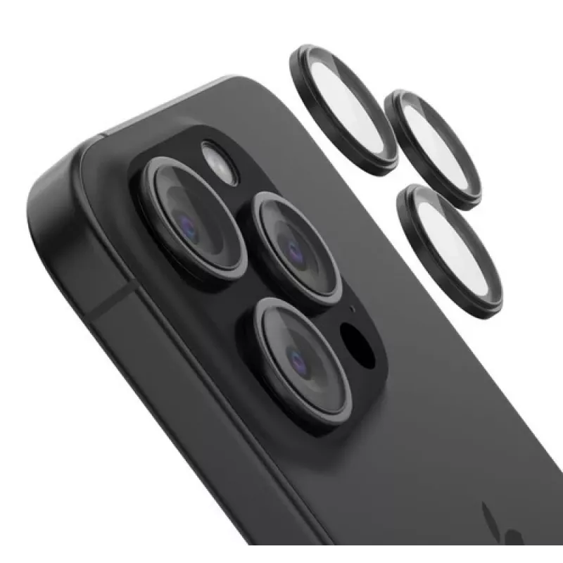 Protezione lente fotocamera in vetro temperato Belkin per iPhone 15 Pro / 15 Pro Max OVA180HQBK