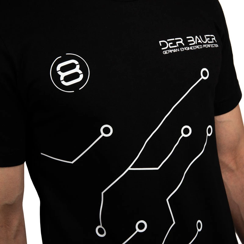 T-shirt der8auer PCB-Design, taglia M — abbigliamento der8auer
