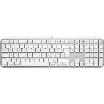 Logitech Master Series MX Keys S per Mac - tastiera - formato completo - retroilluminata - wireless - Bluetooth LE - AZERTY - francese - grigio chiaro (920-011626)