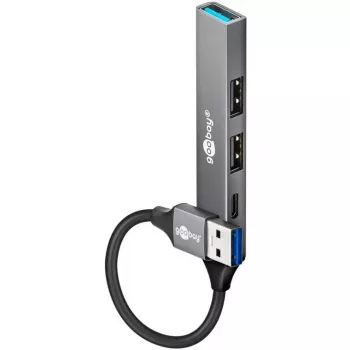 Hub USB Goobay Slim 4 porte, USB-A a USB-C™/USB-A, USB 3.2 (74458)