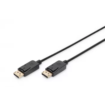 Cavo di collegamento DisplayPort con blocco 1080p 60Hz FHD tipo DP / DP M / M nero 1m