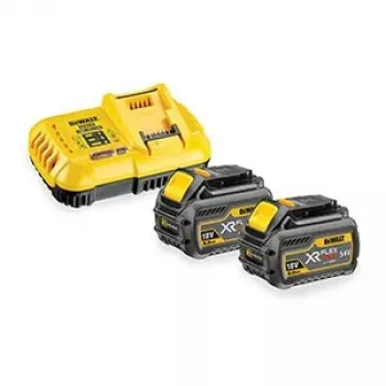 DeWalt DCB118T2-QW XR FLEXVOLT kit di avvio, 2 batterie 54 V 2 Ah e caricabatterie