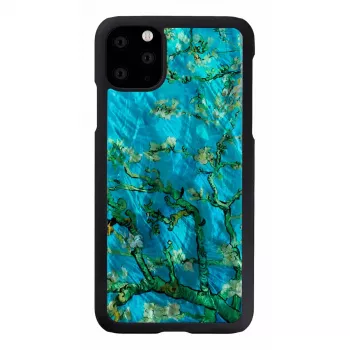Custodia protettiva iKins per iPhone 11 Pro Max – Almond Blossom nero