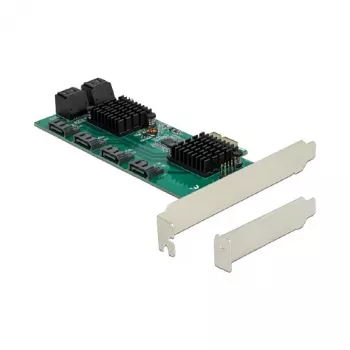 Scheda DeLOCK 8 porte SATA PCI Express x1 formato low-profile