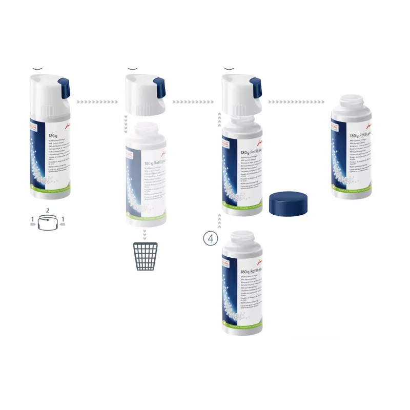 JURA Milchsystem-Reiniger Mini-Tabs flacone con sistema dosatore 180g