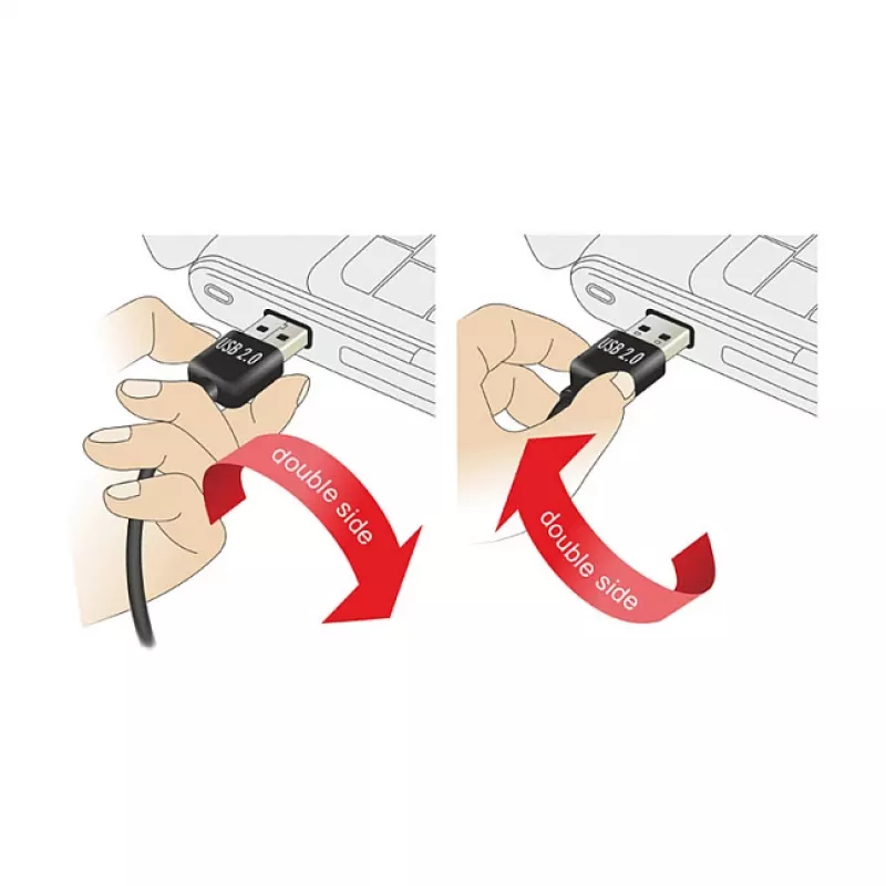 Cavo USB DeLOCK 2 m USB 2.0 A - miniUSB m/m 83379 nero