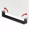 Maclean organizer cavi compatto sotto la scrivania, carico max 5 kg, nero, MC-107 B