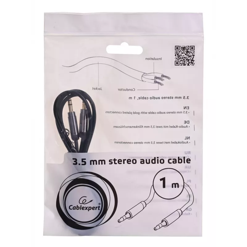 Gembird CCAP-444-1M cavo audio 3,5 mm nero (CCAP-444-1M)