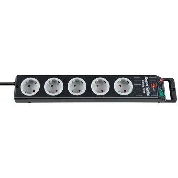 Prolunga elettrica Brennenstuhl 1153380115 2,5 m 5 prese AC nero grigio