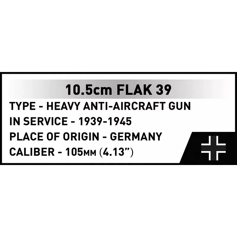 Set di costruzioni Cobi Blocks 10,5 cm Flak 39 — 339 pezzi
