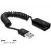 Cavo USB DeLOCK 83163 0,6 m USB 2.0 A-A nero