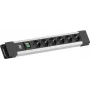 Ciabatta Bachmann CONNECTUS con 6× prese CEE7/3, 1× interruttore, cavo 2,0 m, connettore maschio CEE7/7, grigio