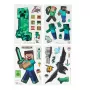 Adesivi per finestre Paladone Minecraft PP13105MCF – adesivi decorativi riutilizzabili per finestre e superfici lisce