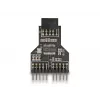 DeLOCK 60045 Adattatore per cavo 9 pin USB 2.0 2 x header 9 pin nero