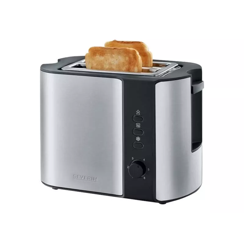 Severin 2589 2 fette 800 W nero, acciaio inox
