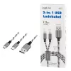 LogiLink CU0202 cavo USB USB 2.0 1,2 m USB A USB C/Micro-USB A grigio