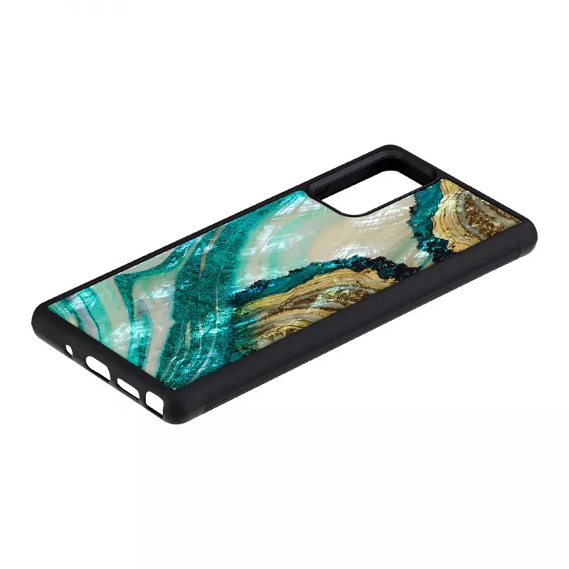 Custodia protettiva iKins per Samsung Galaxy Note 20 — design Aqua Agate