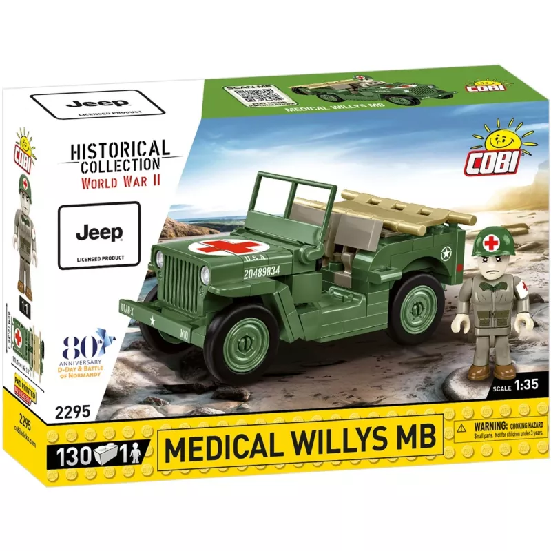 Mattoncini COBI Medical Willys MB 130 pezzi 6 anni