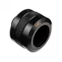 Raccordo Alphacool 17473 — ottone 23 mm altezza, 26 mm diametro, nero