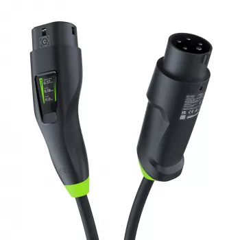 Green Cell Habu EVGC01 Caricabatterie mobile EV per veicoli elettrici 11 kW 7 m Type 2 CEE Wallbox nero