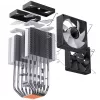 Jonsbo CR-1400 DV2 dissipatore per CPU, ARGB, 2 x 92 mm, nero