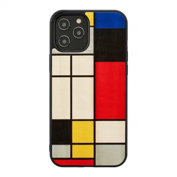 Custodia per cellulare di man and wood per iPhone 12 Pro Max — effetto legno nero, cover protettiva