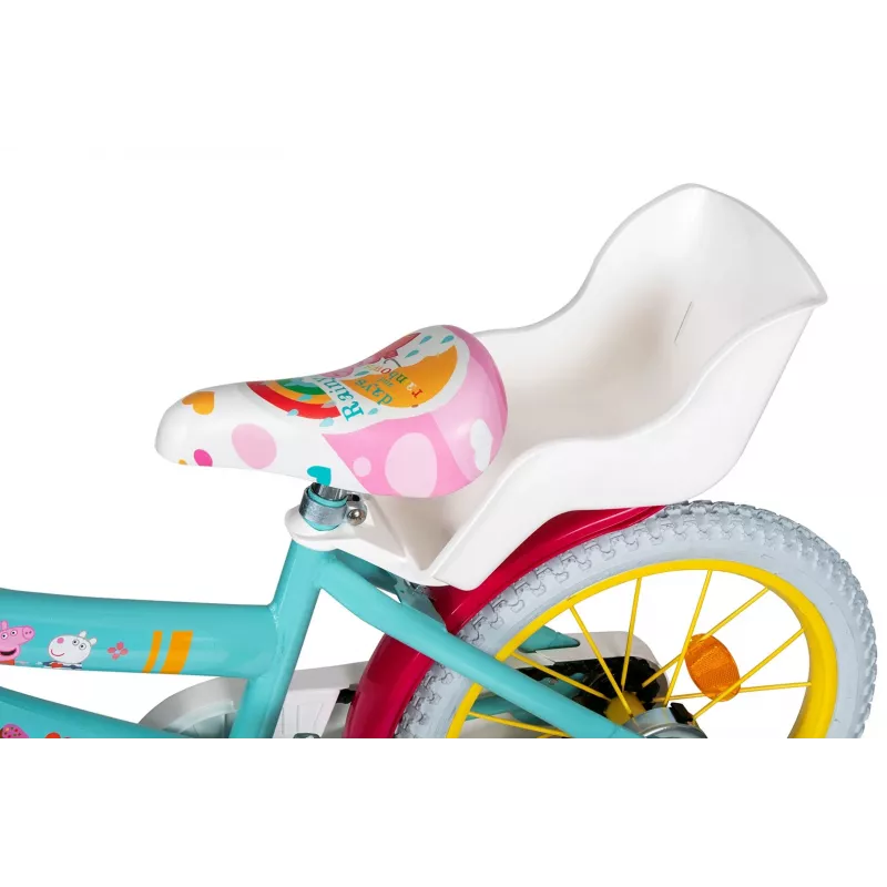 Bicicletta per bambini Toimsa TOI1698 16 pollici con grafiche Peppa Pig, adatta per età 3–6